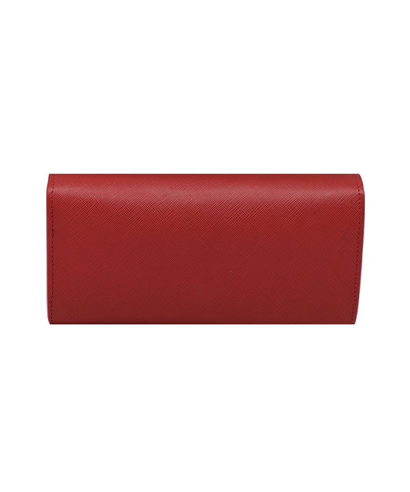 Women's Red Italian Leather Wallet. 100% made in Italy - World Chic