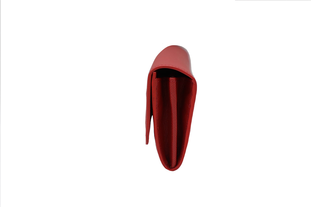 Women's Red Italian Leather Wallet. 100% made in Italy - World Chic