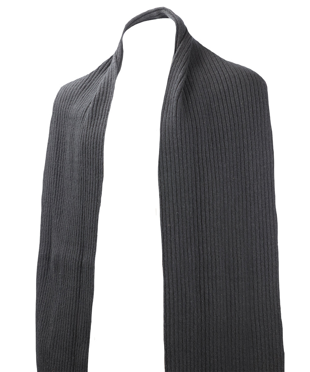 Black - Men and Women's Icelandic Wool Scarf - 100% Made in Iceland - World Chic
