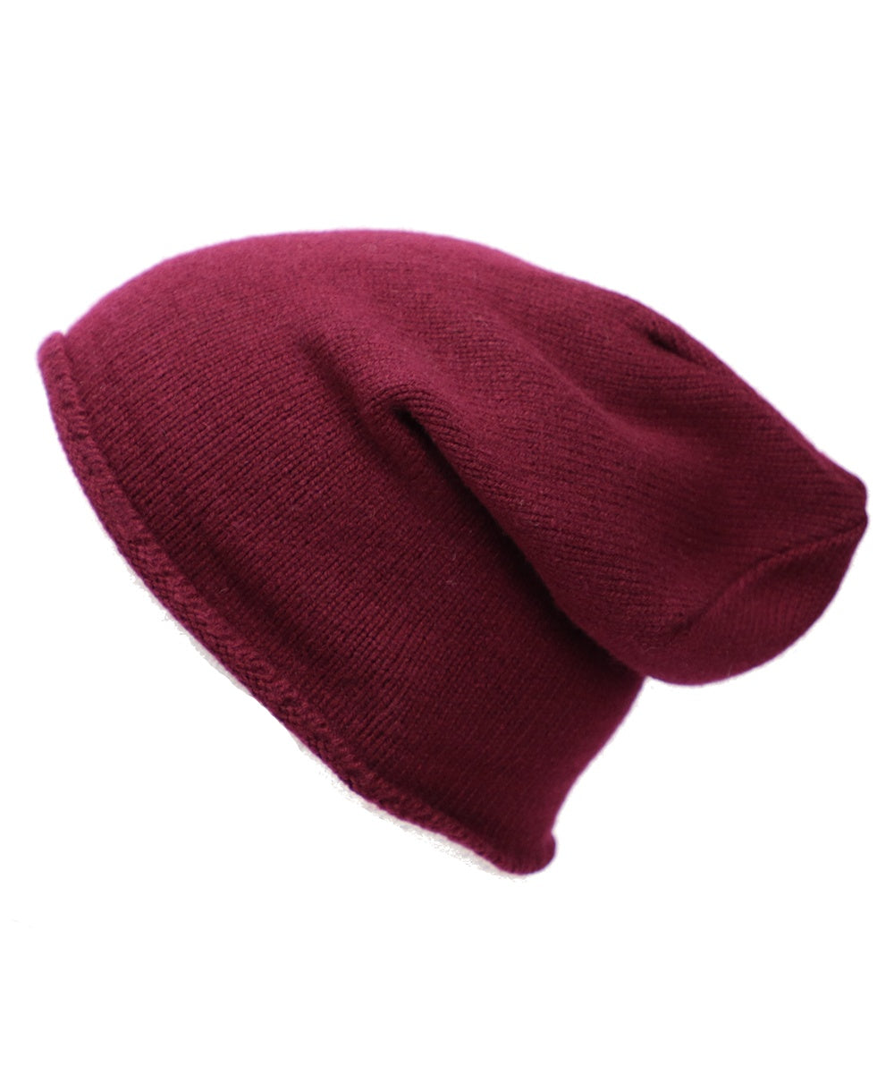 Burgundy - Men and Women's Icelandic Wool Beanie - 100% Made in Iceland - World Chic