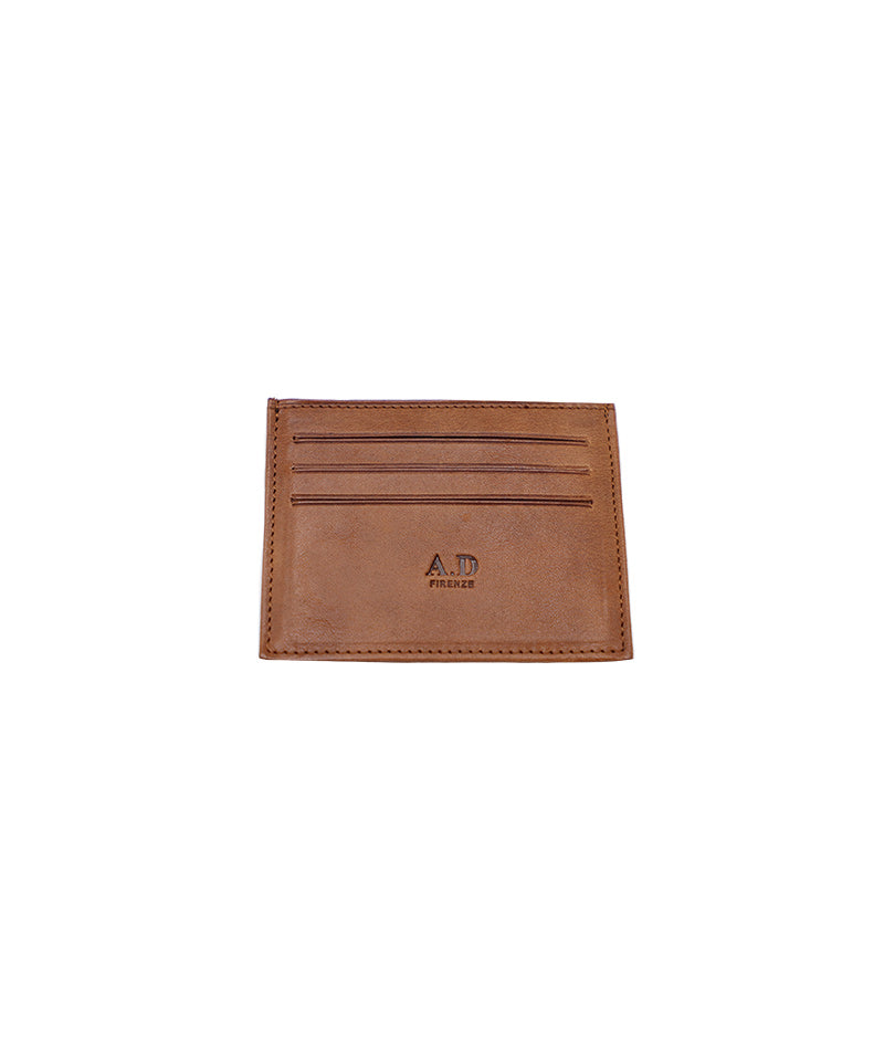 Men's Small Brown Italian Leather Wallet. 6 Card Slots. 100% made in Italy - World Chic