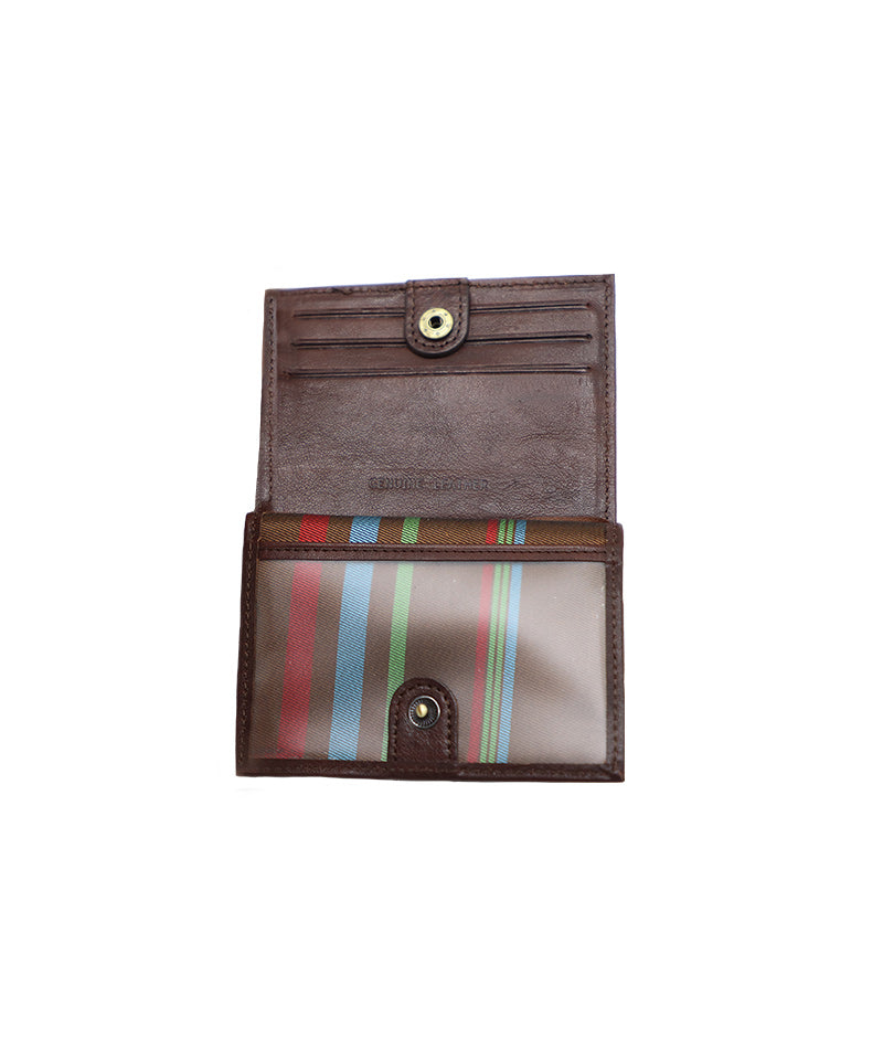 Men's Dark Brown Italian Leather Wallet. 8 Card Slots.100% made in Italy - World Chic