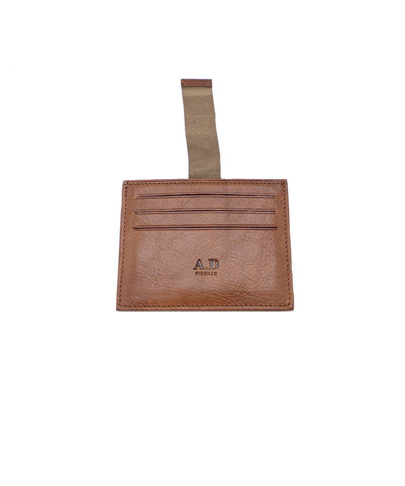 Men's Small Brown Italian Leather Wallet. 6 Slots. 100% made in Italy - World Chic
