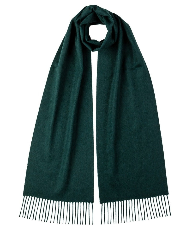 Cashmere Scarf - Green -  100% Made in Scotland - World Chic