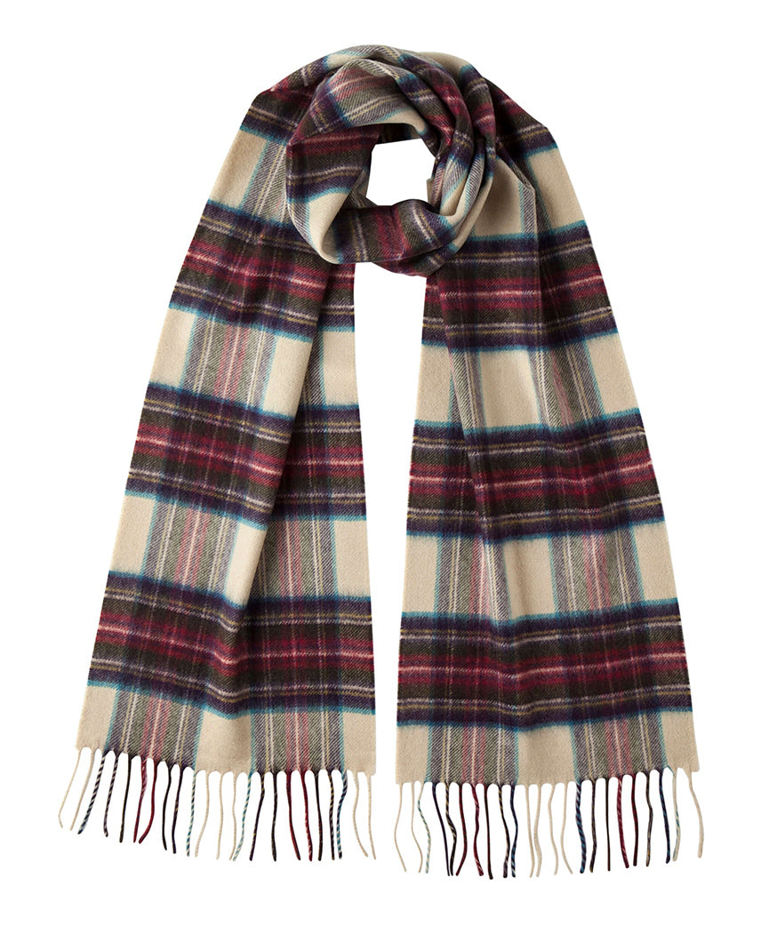 Hessian Dress Stewart - Tartan Pattern Cashmere Scarf - 100% Made in Scotland - World Chic