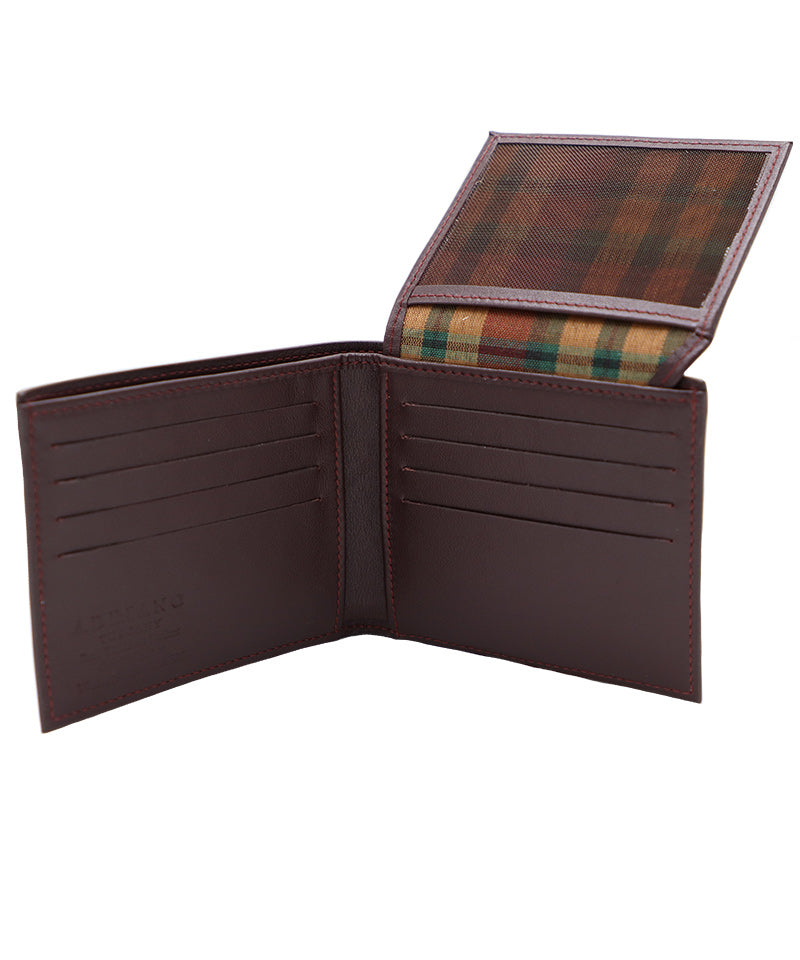 Men's Red Italian Leather Wallet. 11 Card Slots. 100% made in Italy - World Chic