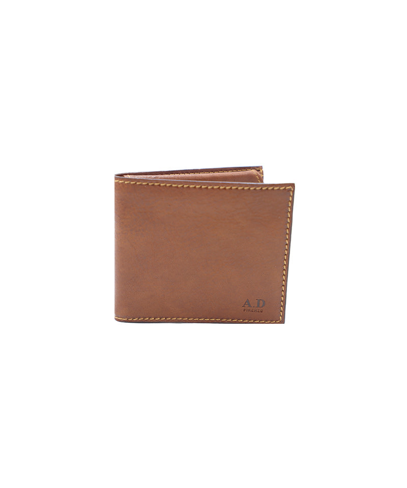 Men's Suede Tan Italian Leather Wallet. 9 Card Slots.100% made in Italy - World Chic