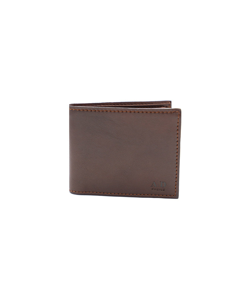 Men's Dark Brown Italian Leather Wallet. 8 Card Slots.100% made in Italy - World Chic
