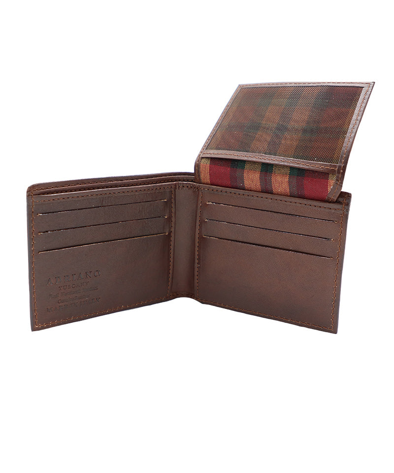 Men's Dark Brown Italian Leather Wallet. 8 Card Slots.100% made in Italy - World Chic