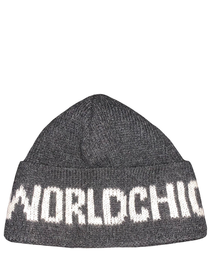 Black and White World Chic x Iceland - Men and Women's Icelandic Wool Exclusive Beanie - 100% Made in Iceland - World Chic