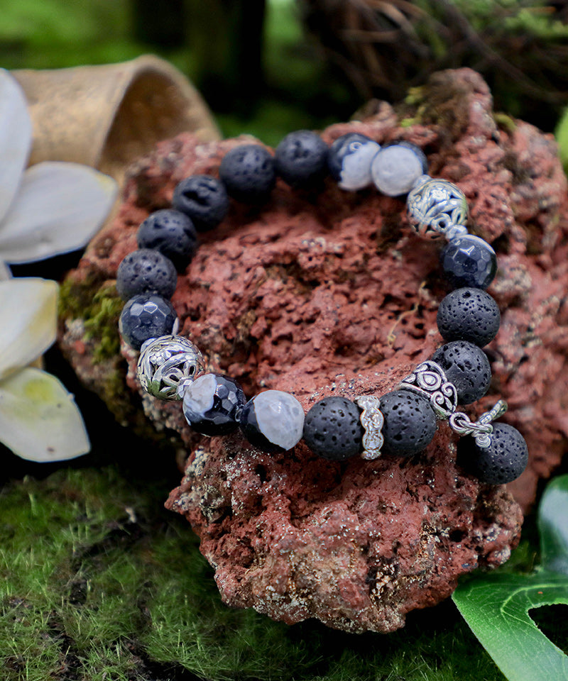 Agate Iceland Lava Rock Bracelet Jewelry – 100% Made in Iceland – World Chic