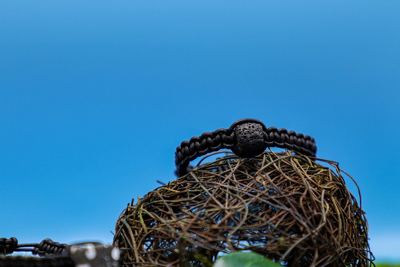 Leather and Lava Rock Bracelet - Iceland Lava Rock Jewelry – 100% Made in Iceland – World Chic