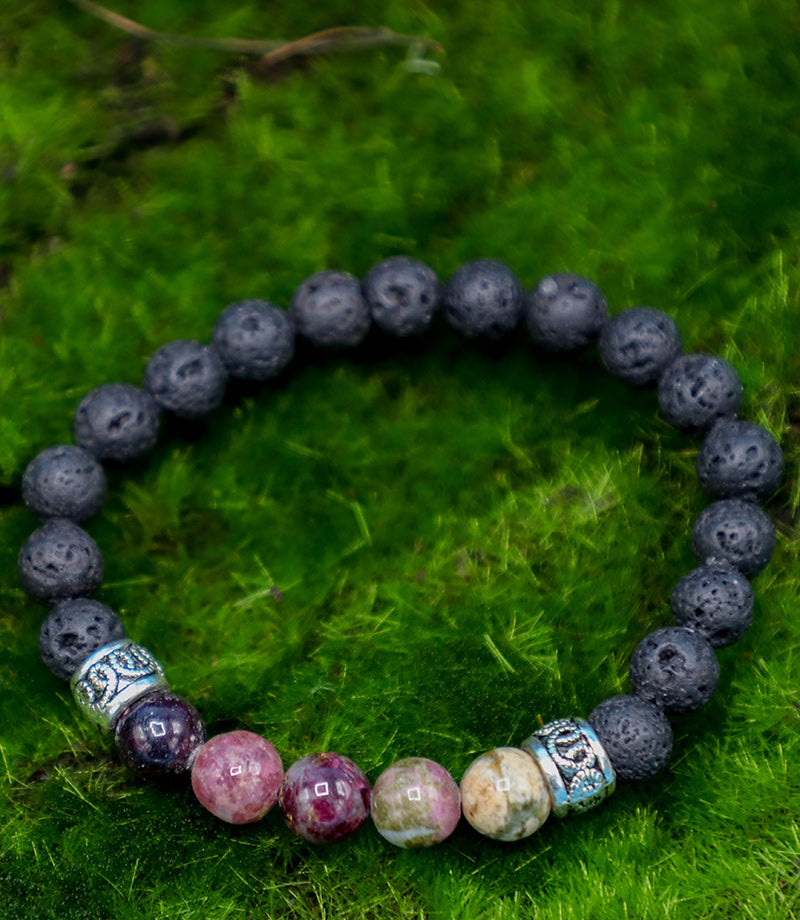 Lava Rock and Natural Tourmaline - Iceland Lava Rock Jewelry – 100% Made in Iceland – World Chic