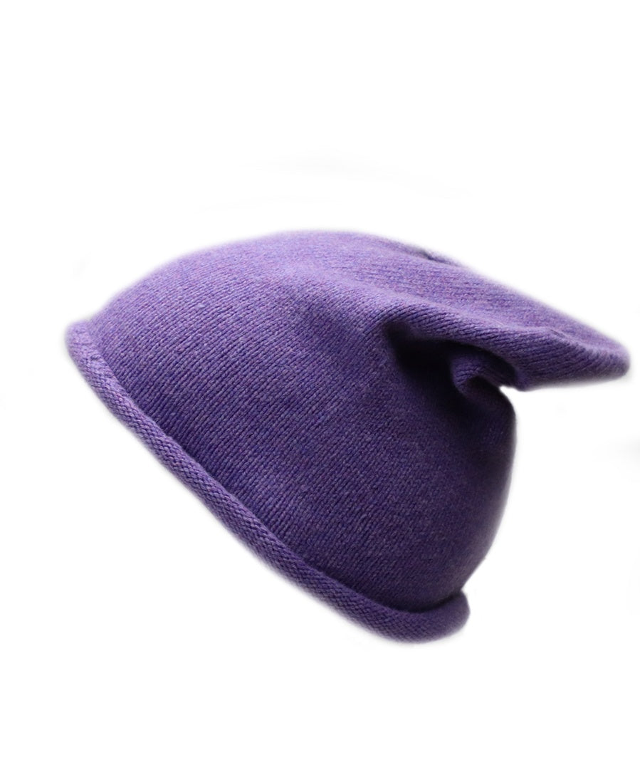 Purple - Men and Women's Icelandic Wool Beanie - 100% Made in Iceland - World Chic