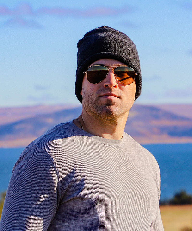 Charcoal Men and Women's Icelandic Wool Beanie - 100% Made in Iceland - World Chic
