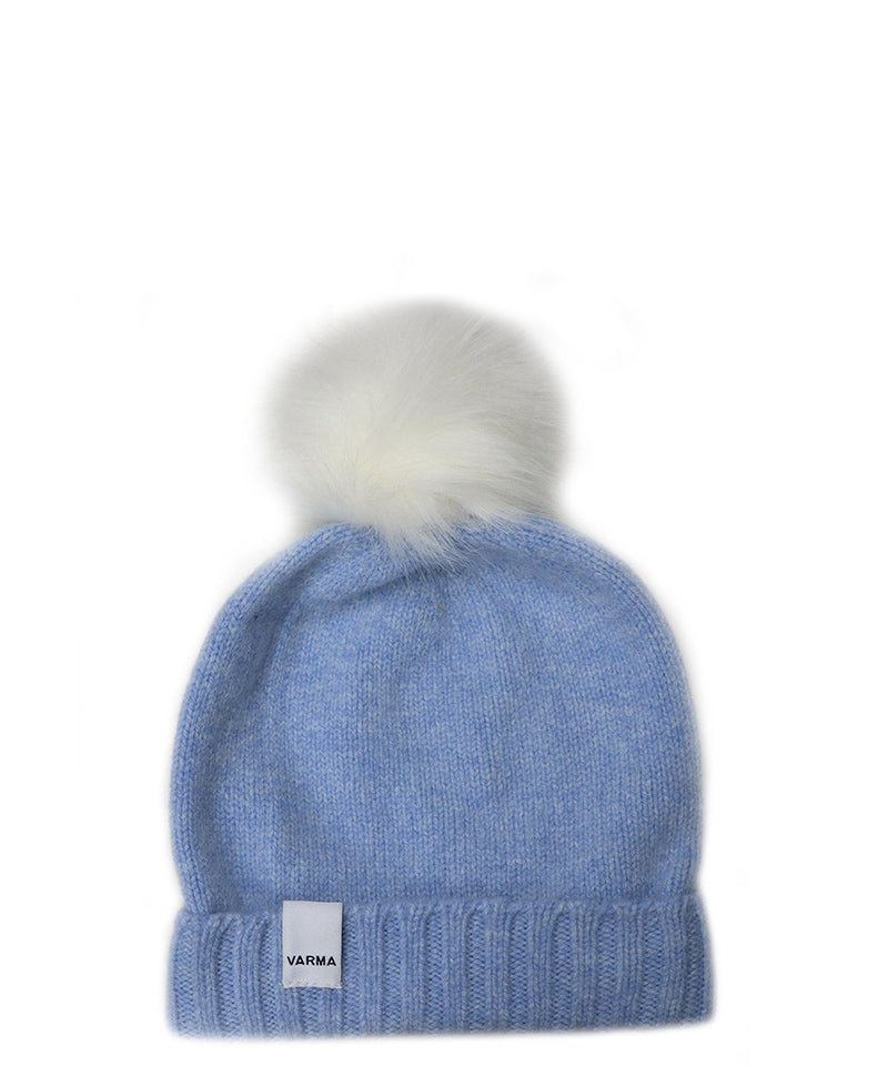 Blue Child's Icelandic Wool Beanie - 100% Made in Iceland - World Chic