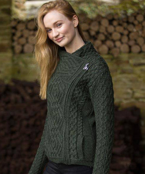 Women’s Irish Knitwear wool sweater – 100% made in Ireland – World Chic