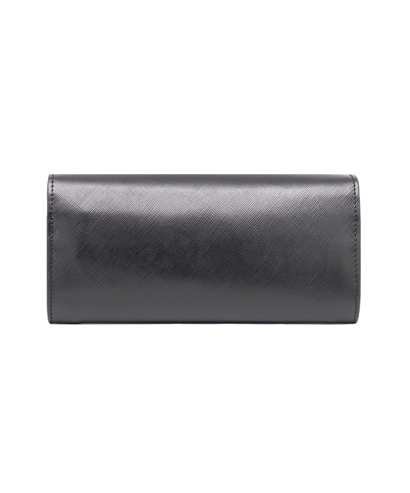 Women's Black Italian Leather Wallet. 100% made in Italy - World Chic