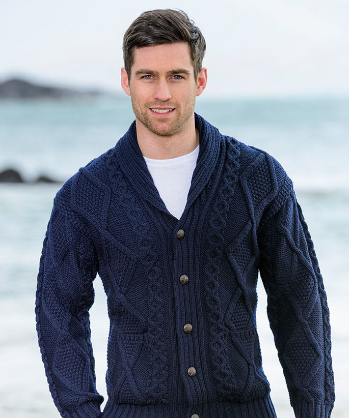 Men’s Irish Knitwear wool sweater – 100% made in Ireland – World Chic