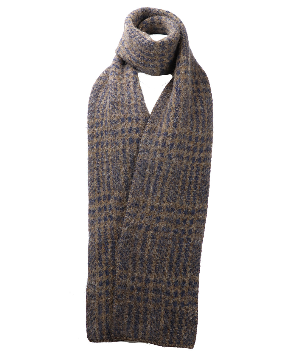 Brown Men and Women's Icelandic Wool Scarf - 100% Made in Iceland - World Chic