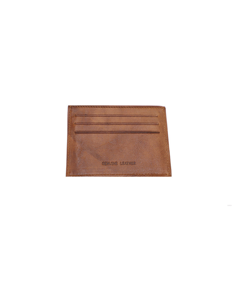 Men's Small Brown Italian Leather Wallet. 6 Card Slots. 100% made in Italy - World Chic