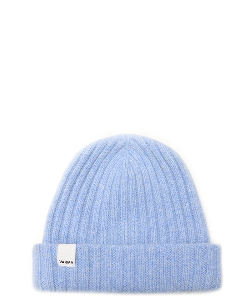 Blue Child's Icelandic Wool Ribbed Beanie - 100% Made in Iceland - World Chic