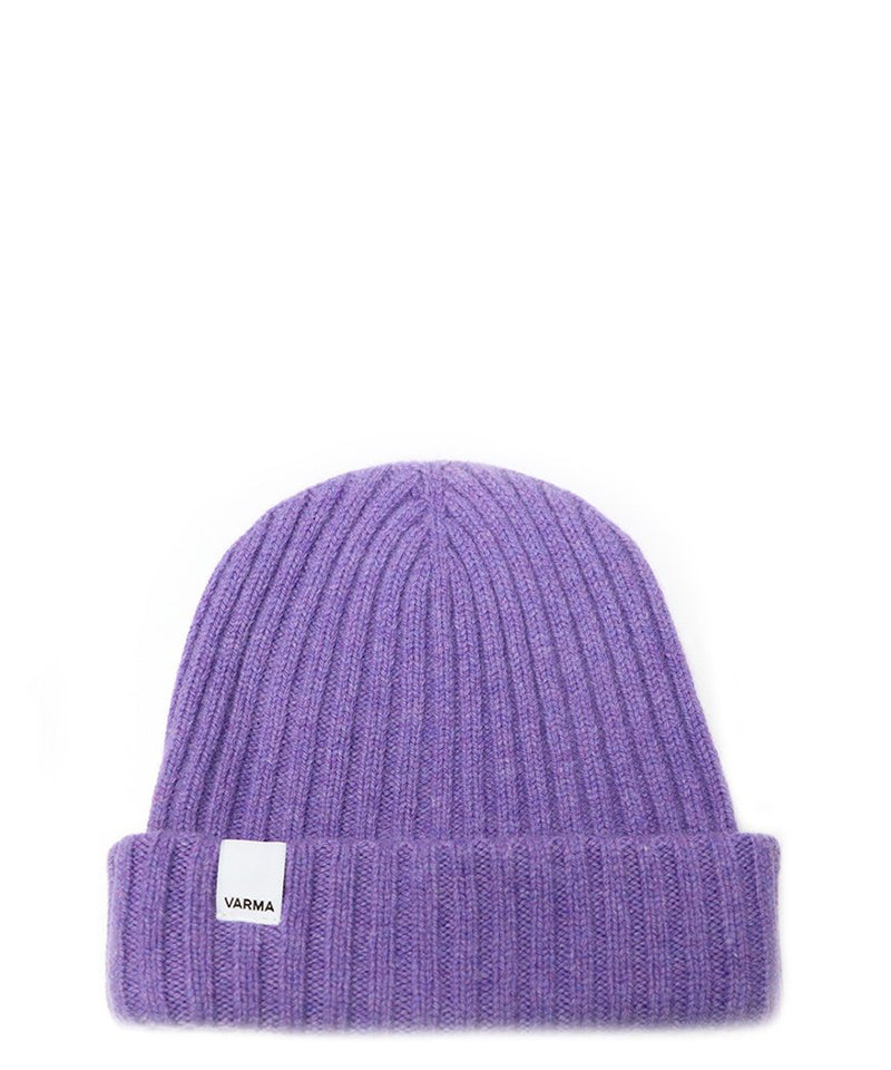 Purple Child's Icelandic Wool Ribbed Beanie - 100% Made in Iceland - World Chic