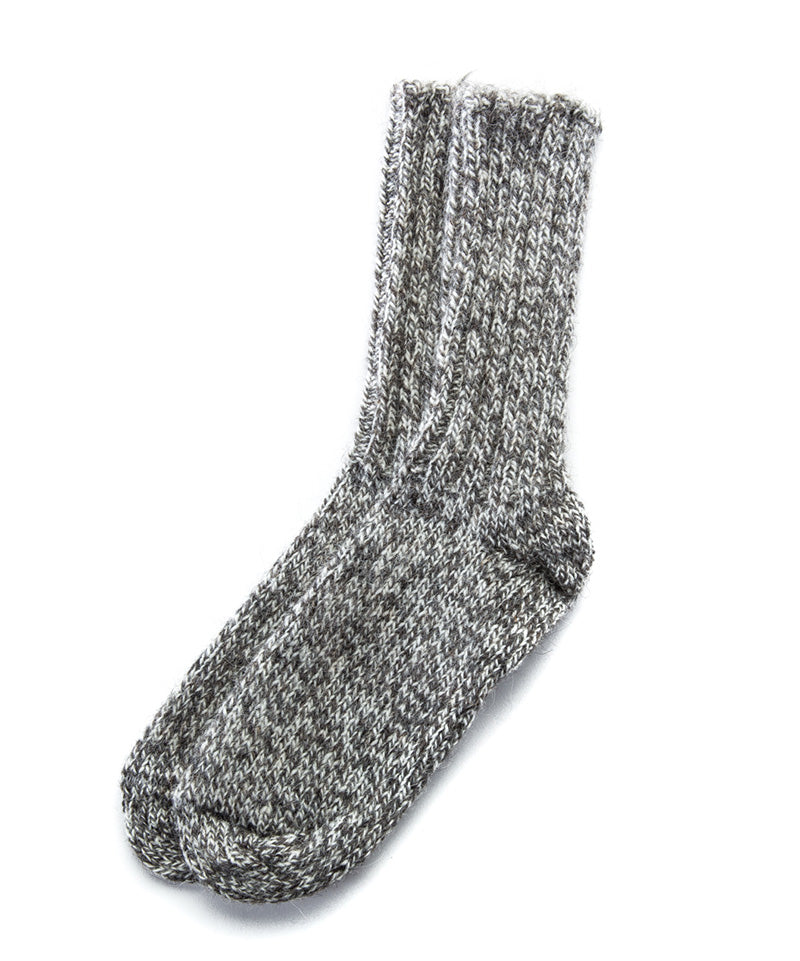 Gray Men and Women's Icelandic Wool Rag Socks- 100% Made in Iceland - World Chic
