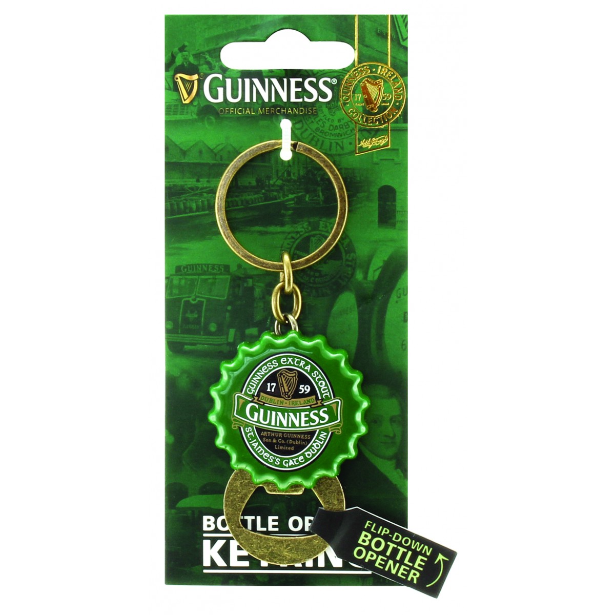 Guinness Bottle Opener Key Ring