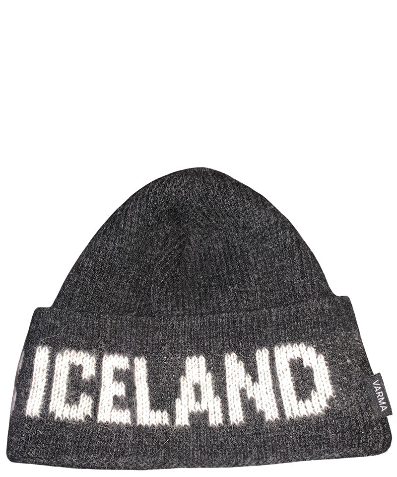 Black and White World Chic x Iceland - Men and Women's Icelandic Wool Exclusive Beanie - 100% Made in Iceland - World Chic