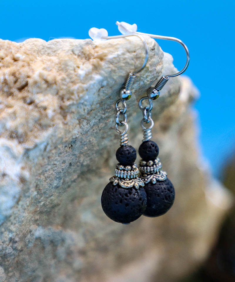 Dangle Earrings - Iceland Lava Rock Jewelry – 100% Made in Iceland – World Chic