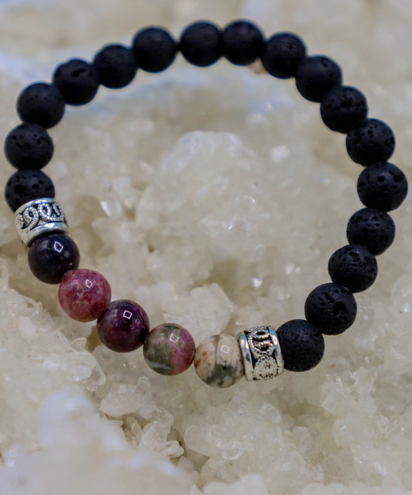 Lava Rock and Natural Tourmaline - Iceland Lava Rock Jewelry – 100% Made in Iceland – World Chic