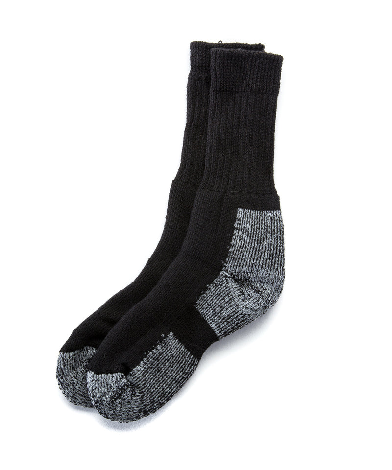 Outdoor Socks - Black - Men and Women's Icelandic Wool Sock - 100% Made in Iceland - World Chic