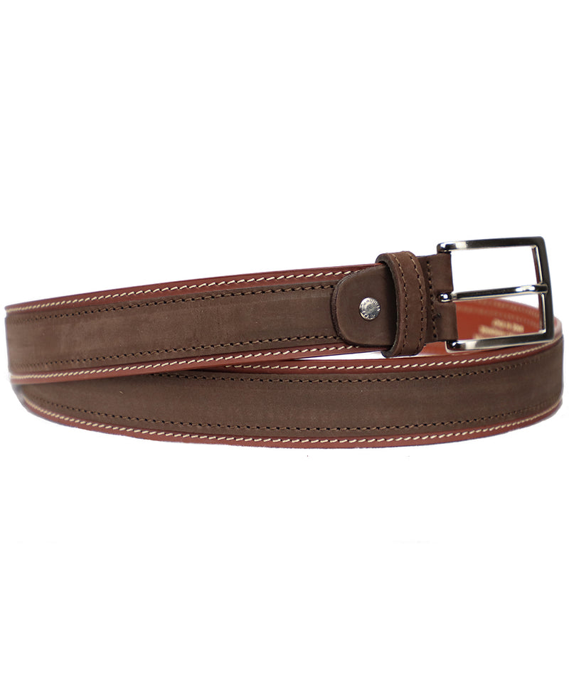 Two Toned Belt - Tan/Brown - Men's Italian Leather Belt. 100% made in Italy - World Chic